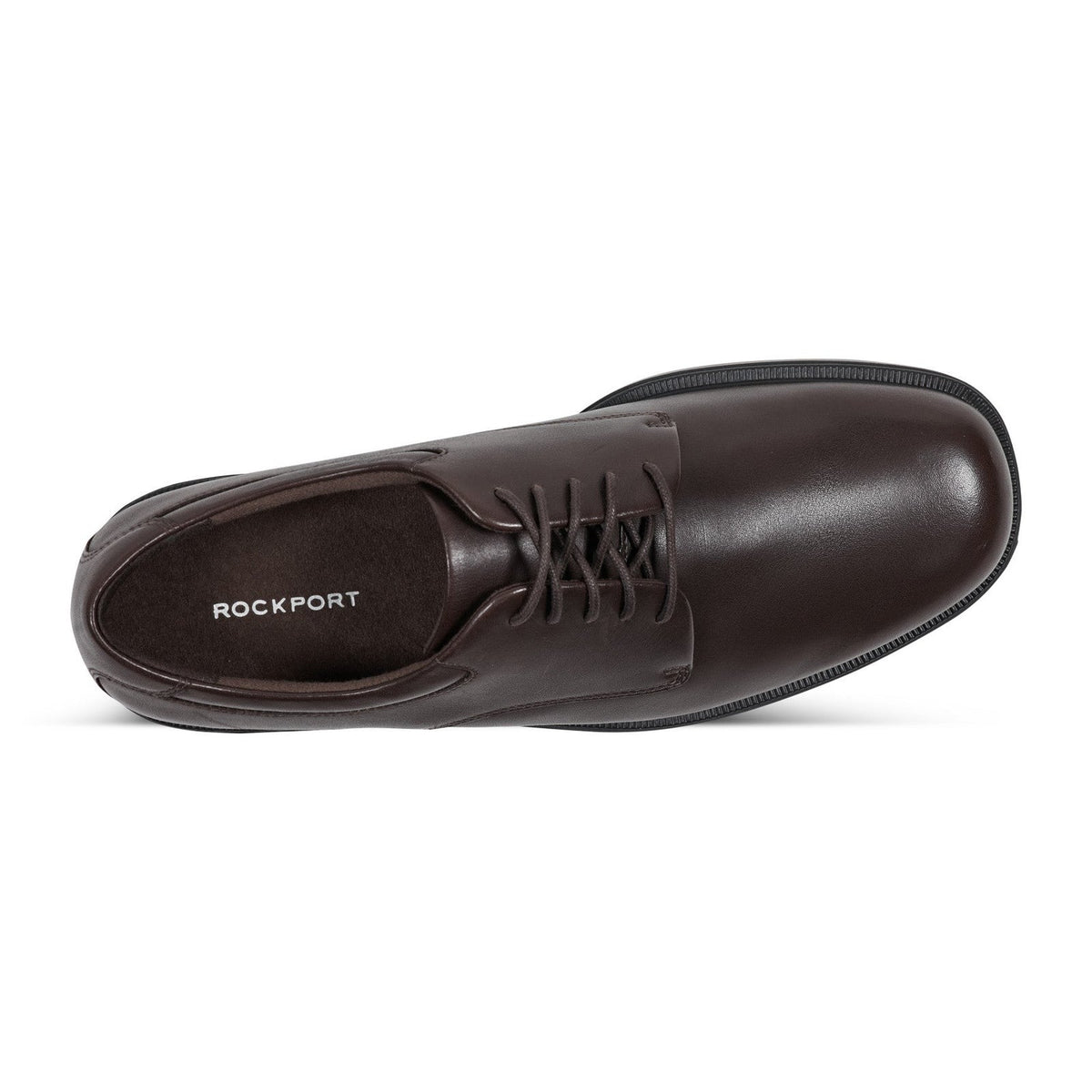 Rockport Mens Margin Plain Toe Oxfords Size 14 EU 49 Chocolate Brown NWOB