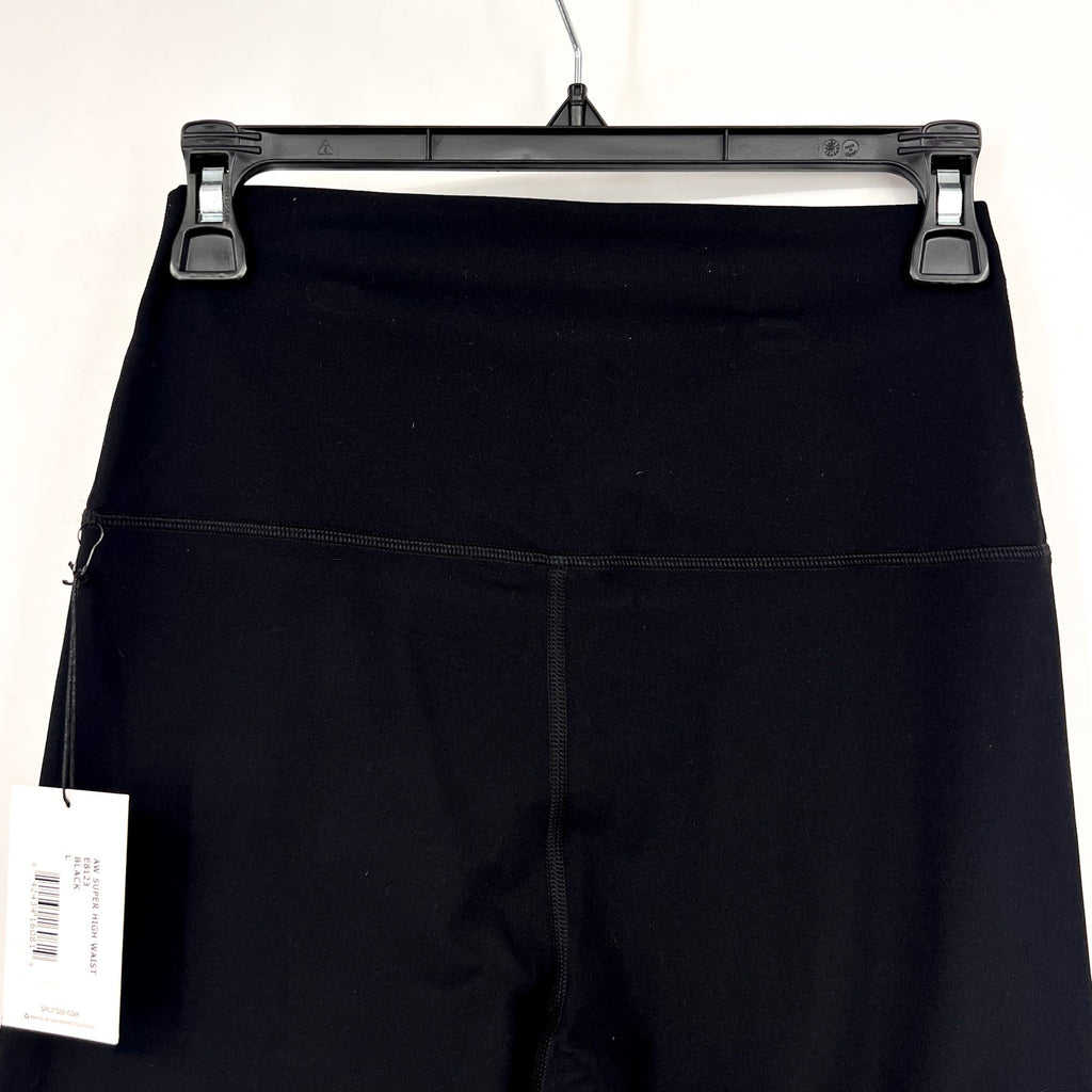SPLITS59 Women's Airweight Super High Waist 7/8 Leggings Large Black NWT