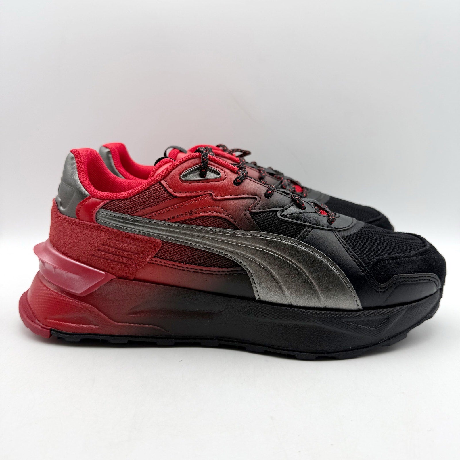 Puma Mens Ferrari Mirage Sport Sneakers US 7 EU 39 Black Red Athletic NIB