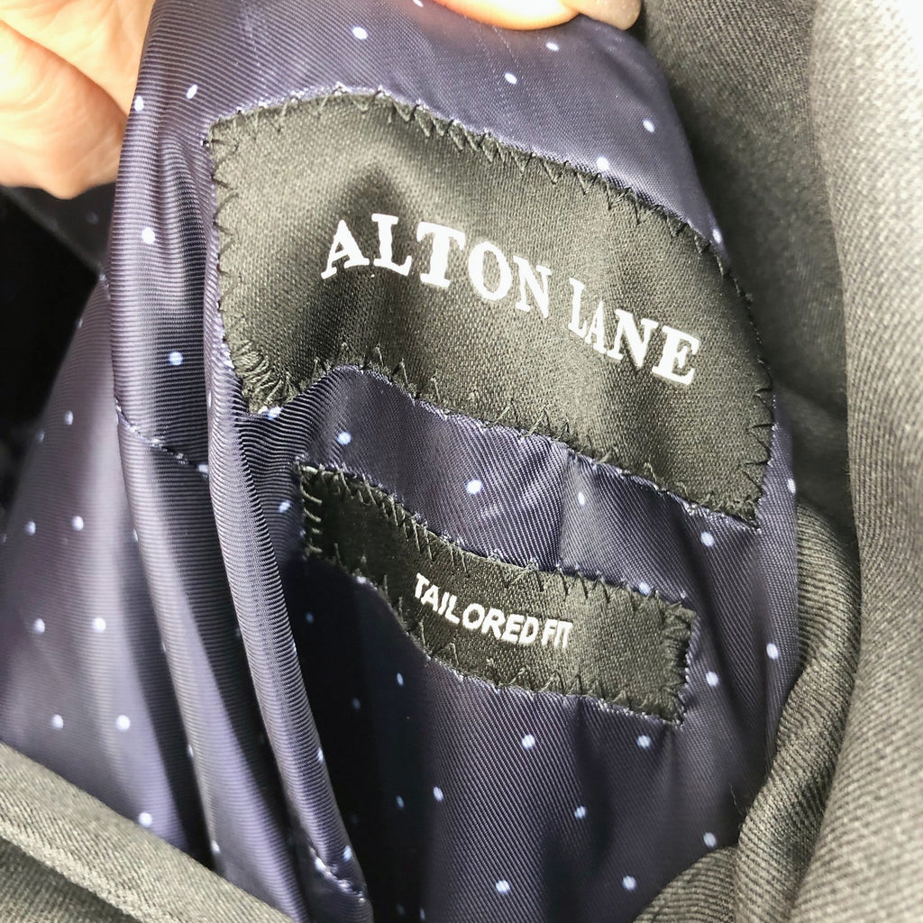 ALTON LANE Men's Tailored Fit Suit Jacket 38S Gray Wool Blend 2 Button NWOT