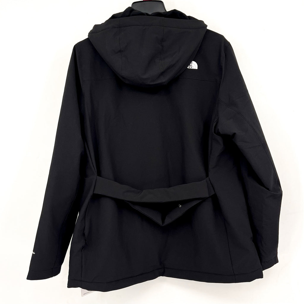 THE NORTH FACE Womens Shelbe Raschel Jacket Large TNF Black Insulated Hooded NWT