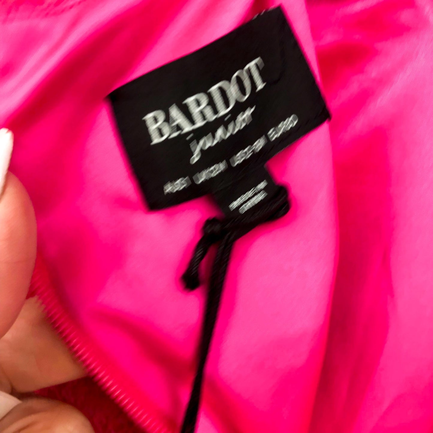 BARDOT Baby Girl Gertrude Lace Dress 12-18 Months Pink Long Sleeve NWT