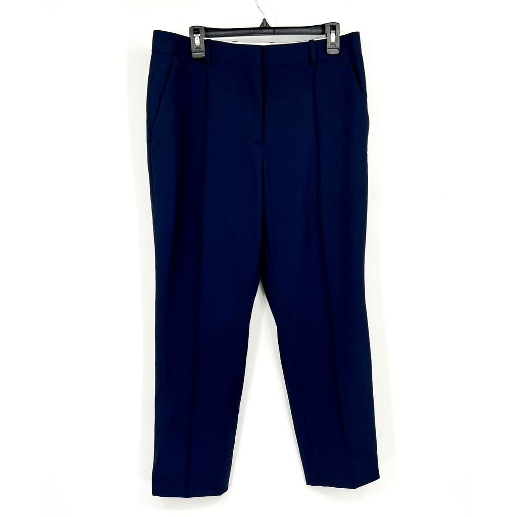 EVERLANE Women's The Italian GoWeave Crop Trouser Pants Size 10 Navy Blue NWT