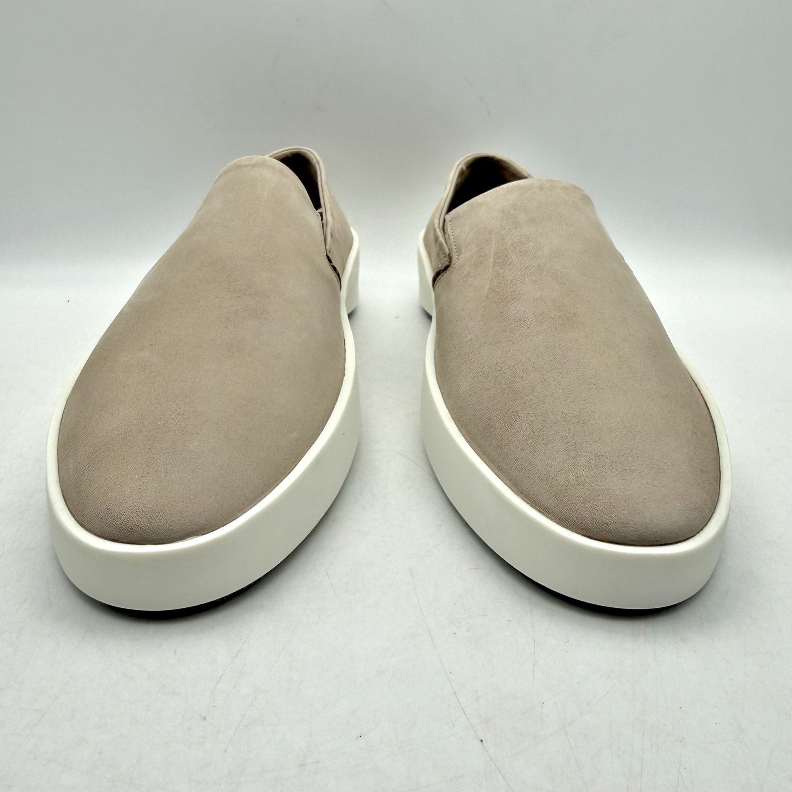 Wolf & Shepherd Mens Cruise Slip On Shoes US 7.5 EU 40 Gray White NIB