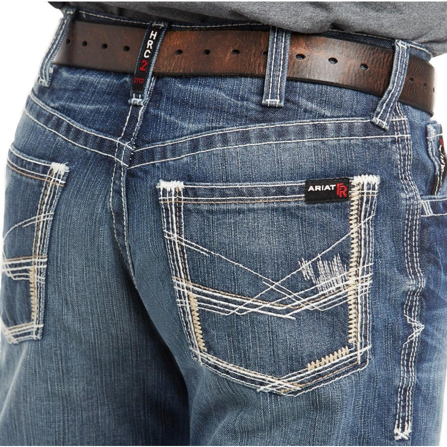 ARIAT Men's FR M4 Relaxed Ridgeline Boot Cut Jeans 34x32 Glacier Blue Denim NWT