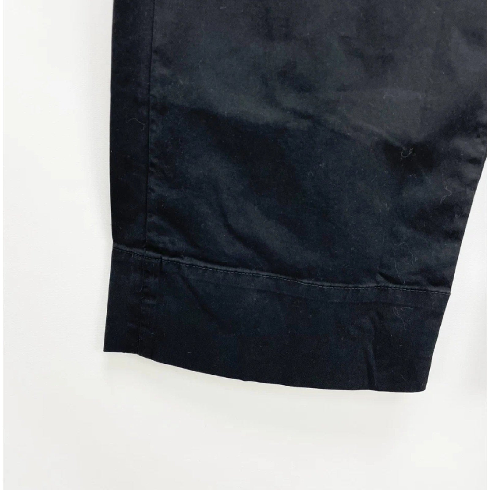 EVERLANE Womens The Easy Pants Medium Black Straight Leg Chino Twill Stretch NWT