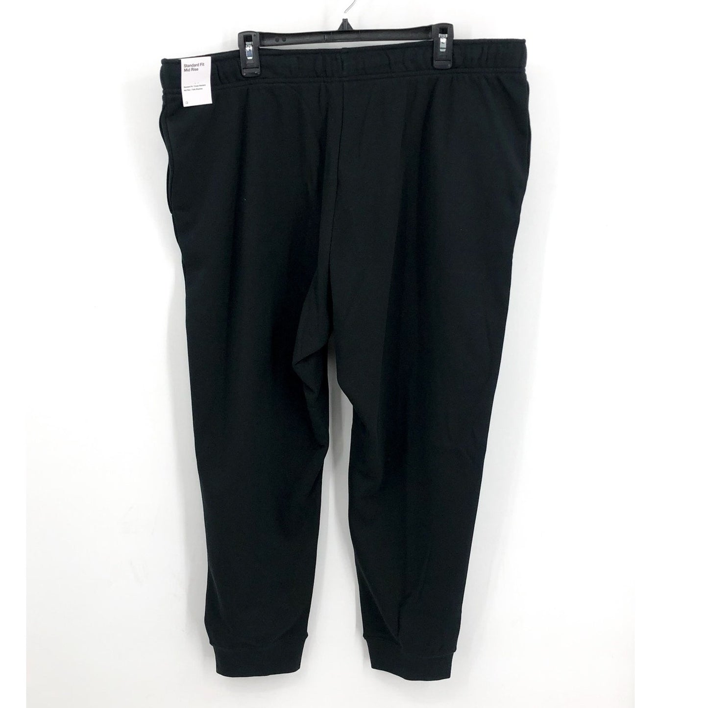 NIKE Womens Sportswear Club Fleece Jogger Pants 2X Black Mid-Rise Sweatpants NWT