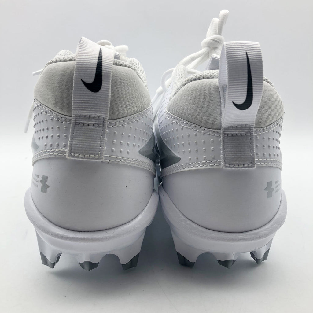 Nike Mens Alpha Menace 4 Varsity Molded Football Cleats SIZE 12 White Black NWOB