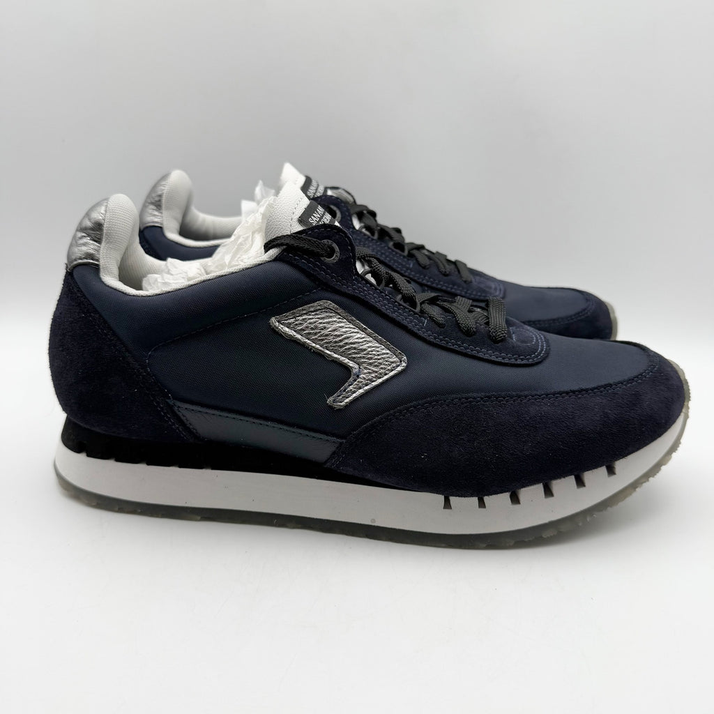 SAS Womens 7Eventy6ix-X Comfort Retro Sneakers Size 11 WIDE Blue Suede NIB