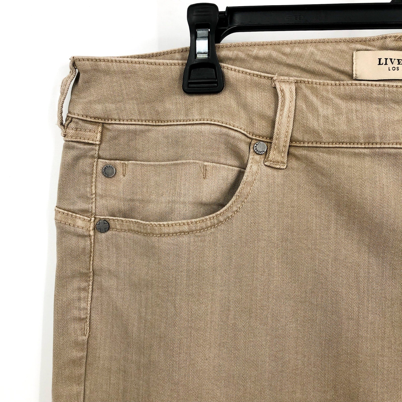 LIVERPOOL Women's Piper Hugger Ankle Skinny Jeans Size 18W Biscuit Tan NWT
