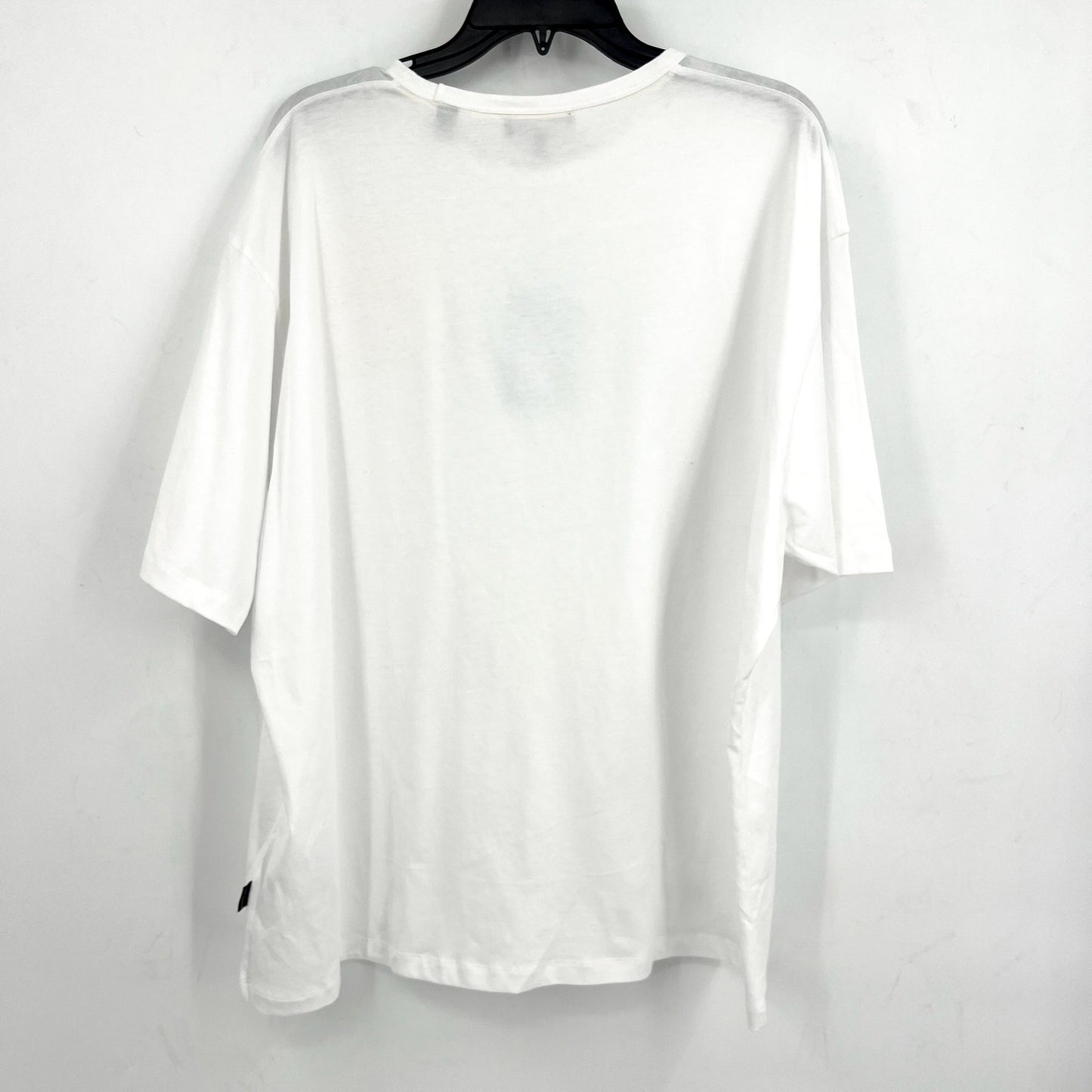 TED BAKER Men's Nofan Embroidered Logo T-Shirt Size 5 White Short Sleeve NWT