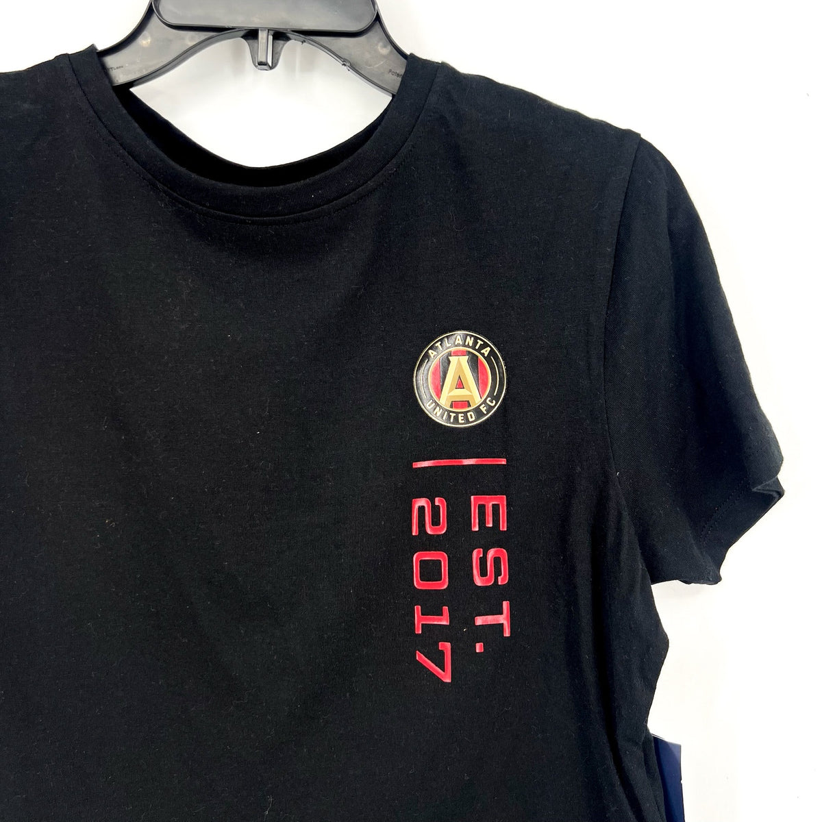 FANATICS Womens Atlanta United FC Chip Pass T-shirt Medium Black Cropped NWT
