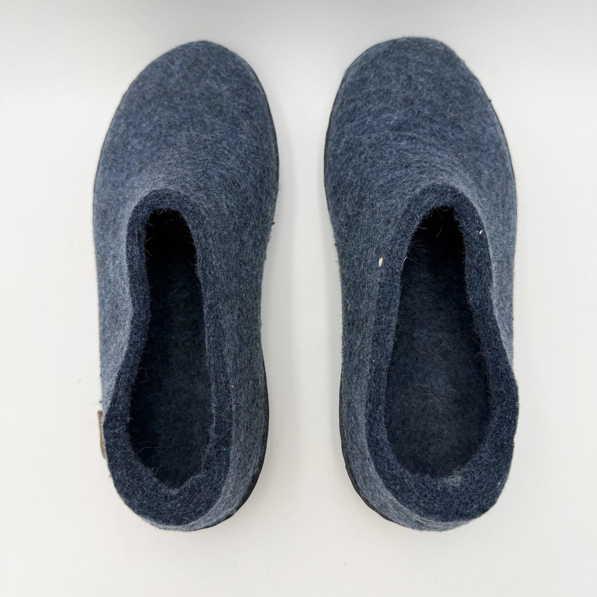 Glerups Womens Slip On Shoes Slippers EU 38 US 8 Navy Blue Wool NWOB