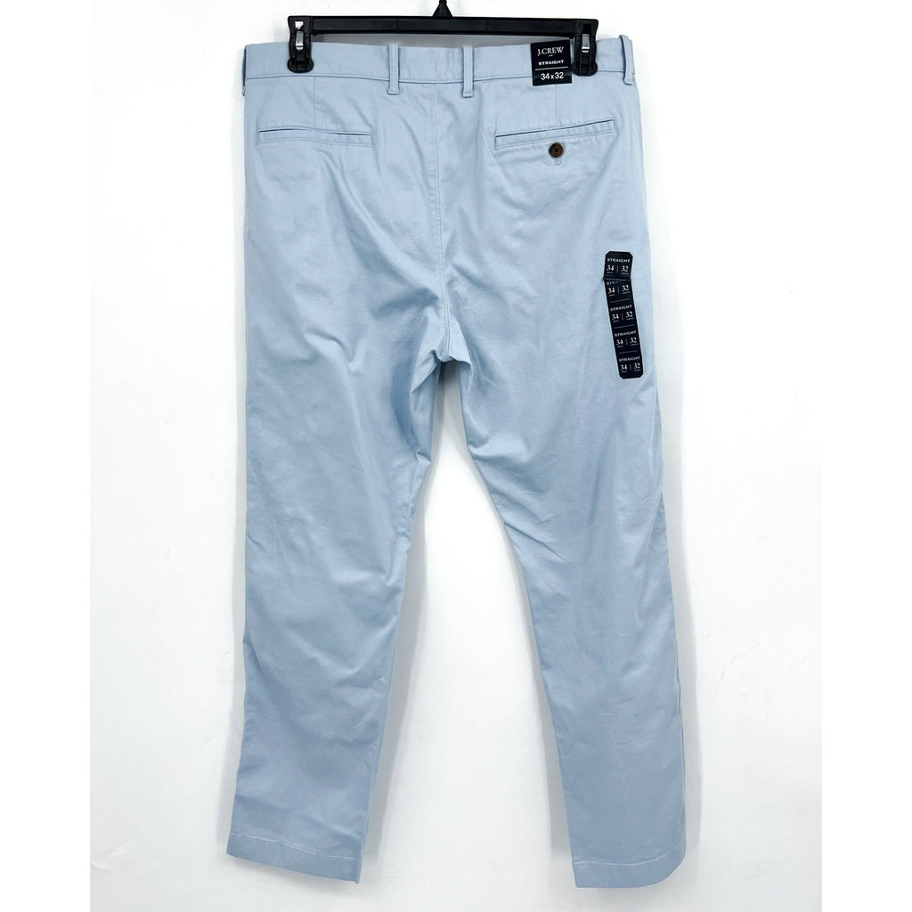 J CREW Men's Straight-Fit Flex Chino Pants 34x32 Light Blue BL8901 NWT