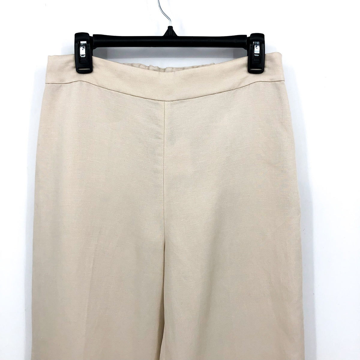 & Other Stories Women's Wide Leg Pants Size 8 Light Beige Linen Blend NWT