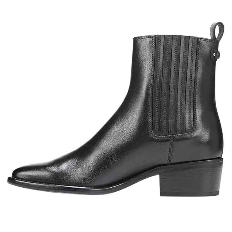 Sam Edelman Womens Bronson Ankle Boots Size 7.5 M EU 38 Black Leather NIB