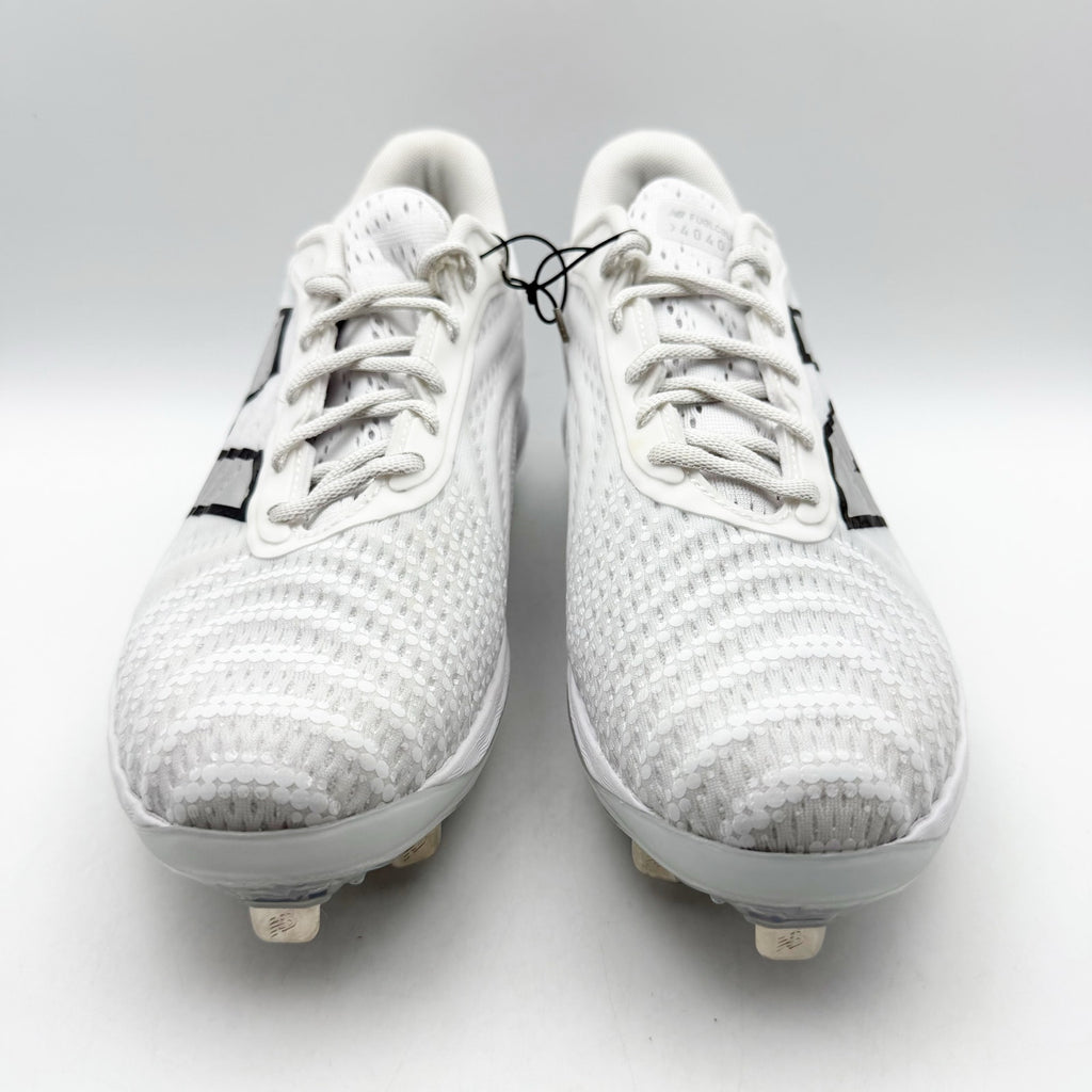 New Balance Mens FuelCell 4040v7 Cleats Size 12 White Black Metal Baseball NWOB