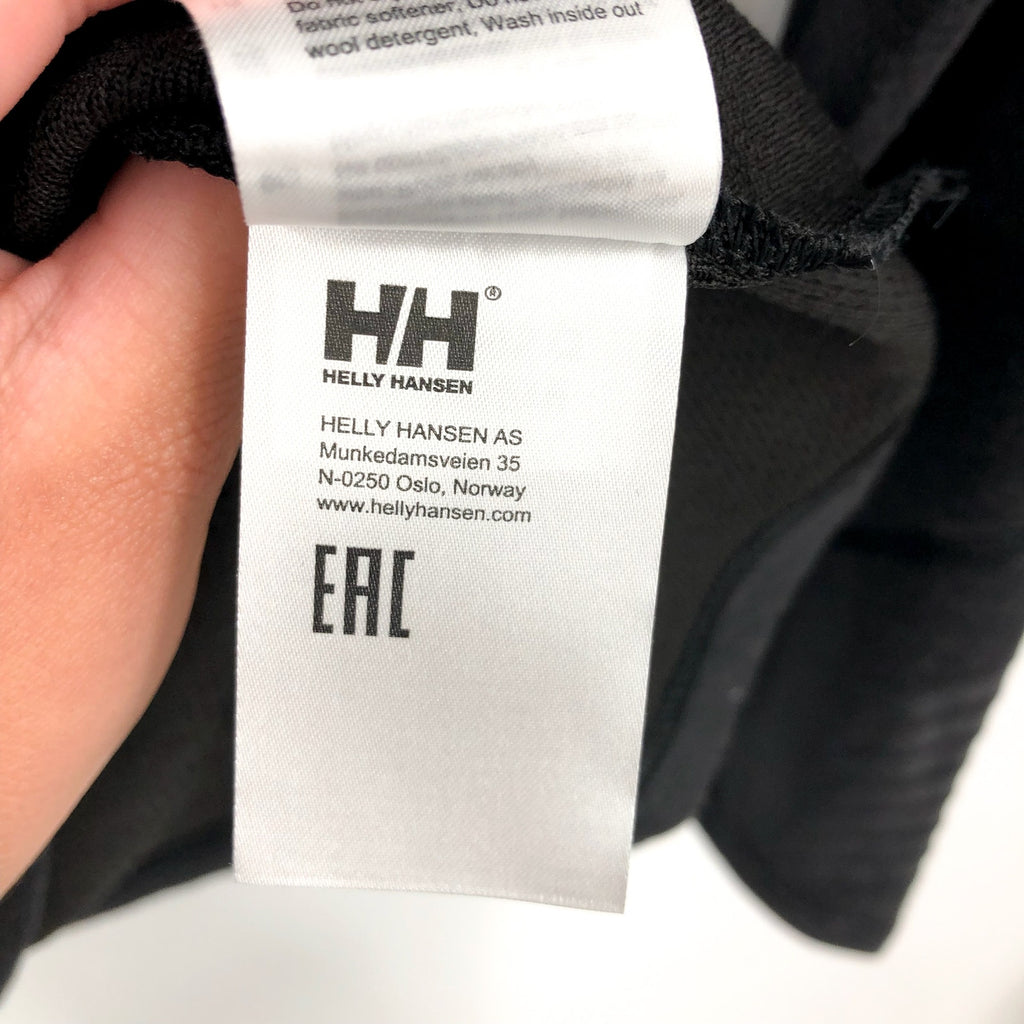 HELLY HANSEN Men's Lifa Merino Midweight Hoodie Small Black Long Sleeve NWT