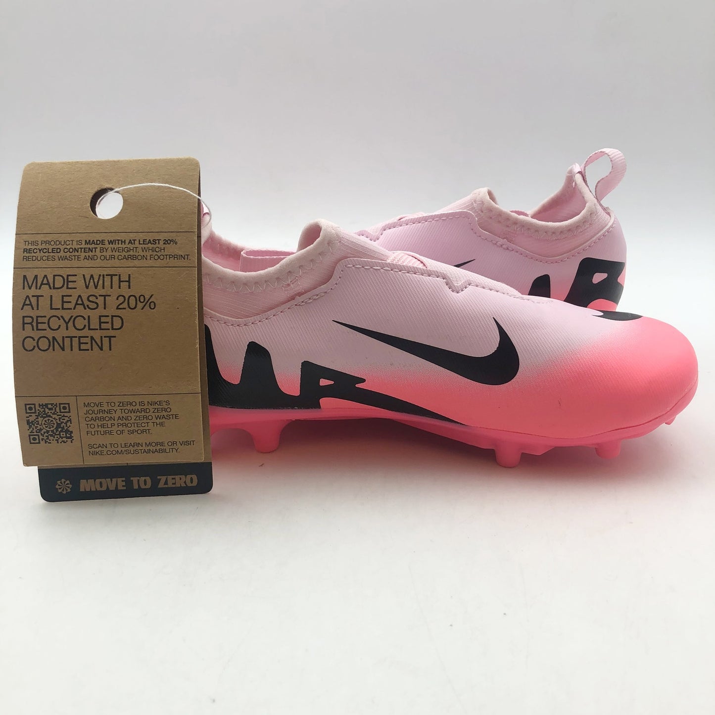 Nike Kids Mercurial Vapor 15 Academy Football Cleats Size 11 Pink Black NWOB