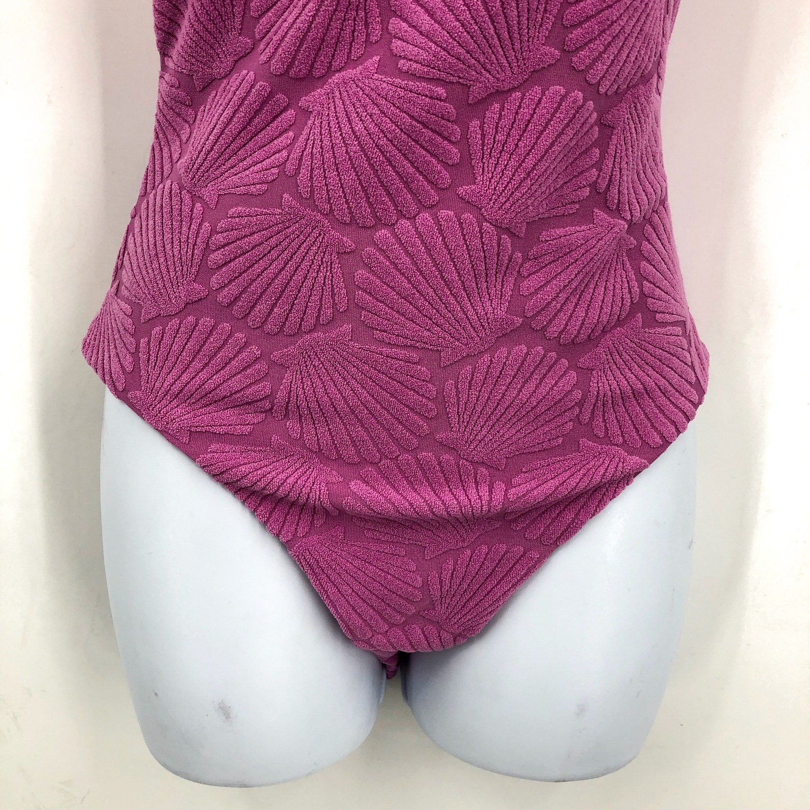 BEACH RIOT Women's Athena One Piece Swimsuit Small Shell Pink One Shoulder NWT