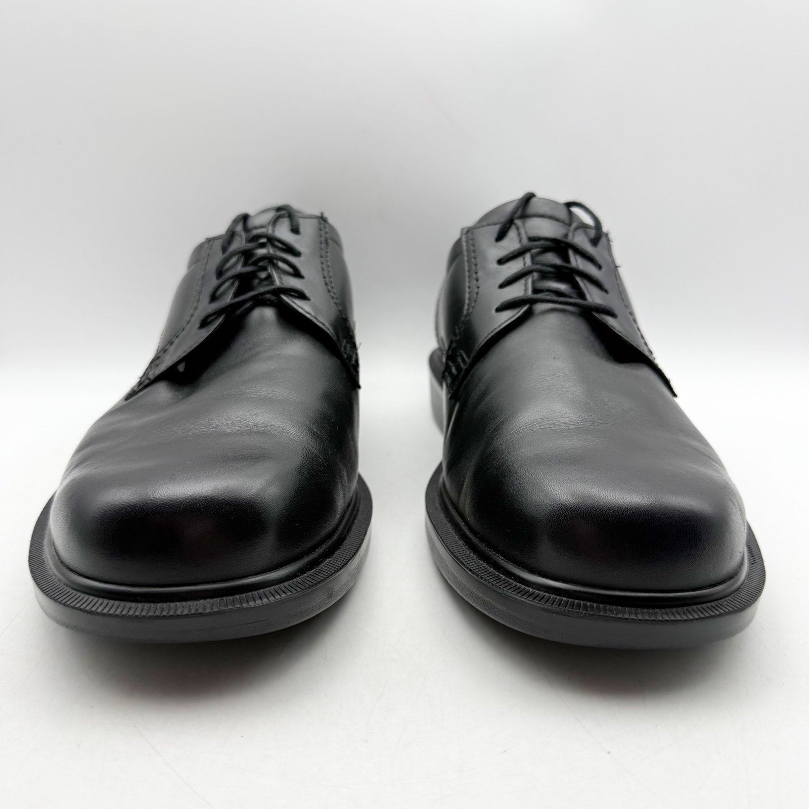SAS Mens Ambassador Lace Up Comfort Oxford Shoes US 9.5 Wide Black Leather NWOB