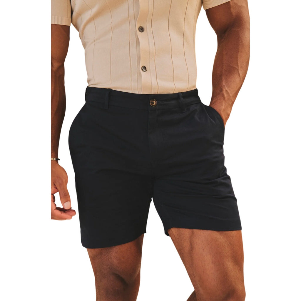 EVERLANE Men's 7" Athletic Fit Performance Chino Shorts Size 31 Navy Blue NWT