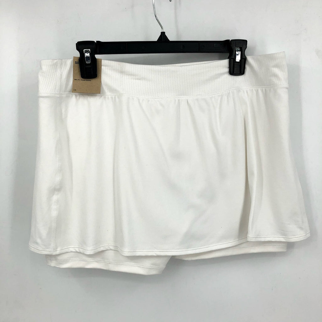 NIKE Women's Court Dri-FIT Victory Tennis Skort XL White Slim Fit NWT