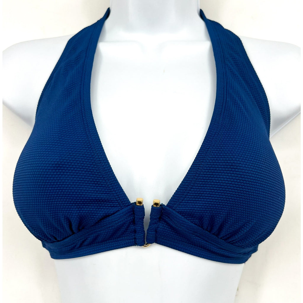 TOMMY BAHAMA Women's Island Cays Halter Bikini Top Medium Blue Indigo Tide NWT