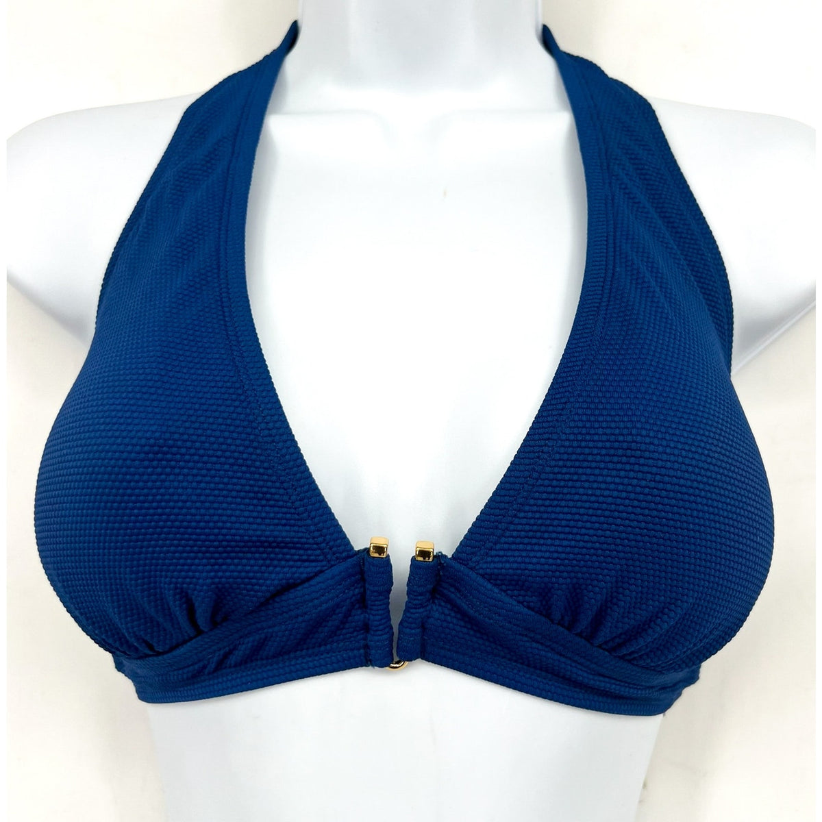 TOMMY BAHAMA Women's Island Cays Halter Bikini Top Medium Blue Indigo Tide NWT