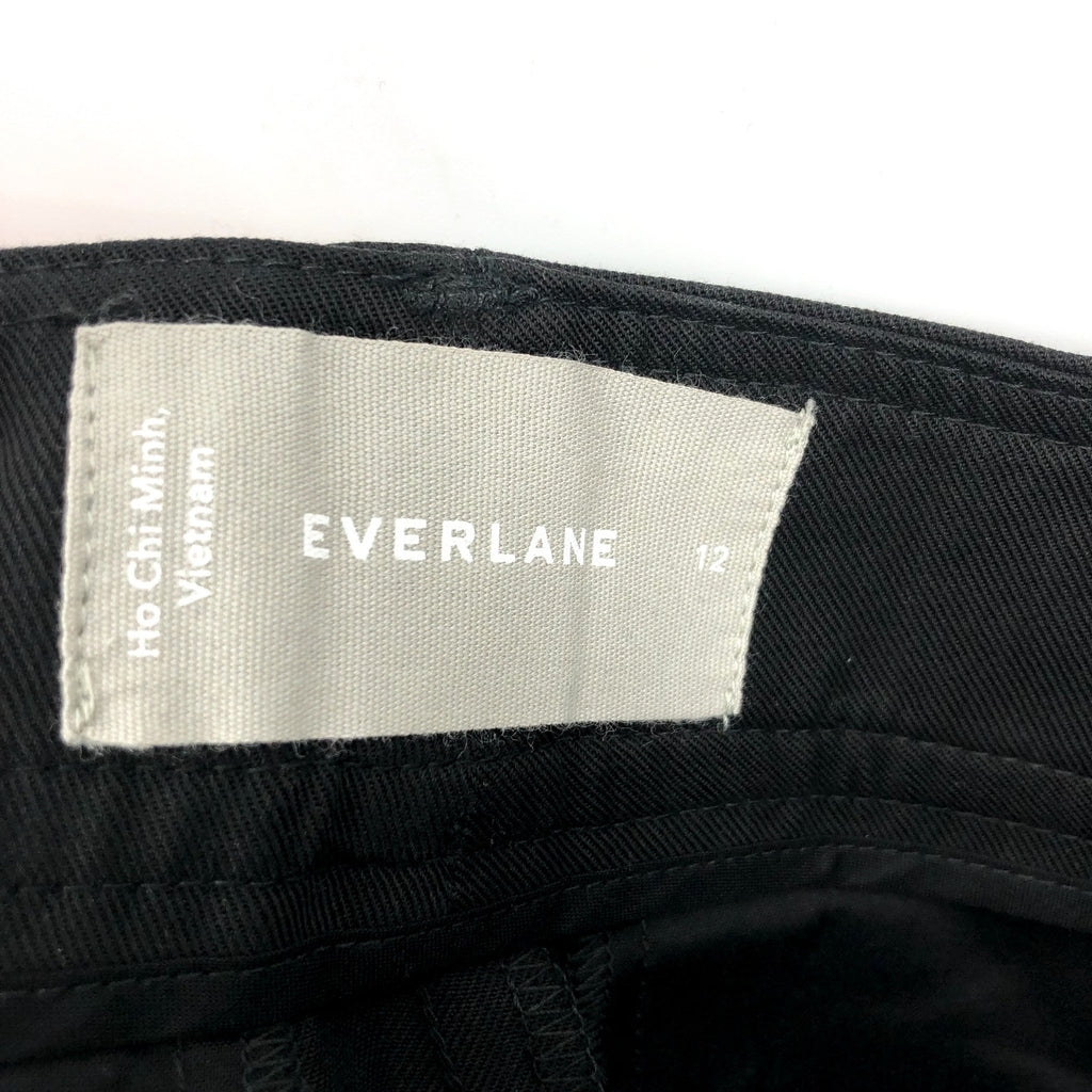 EVERLANE Women's Way High Draped Tapered Pants Size 12 Black Tencel NWT
