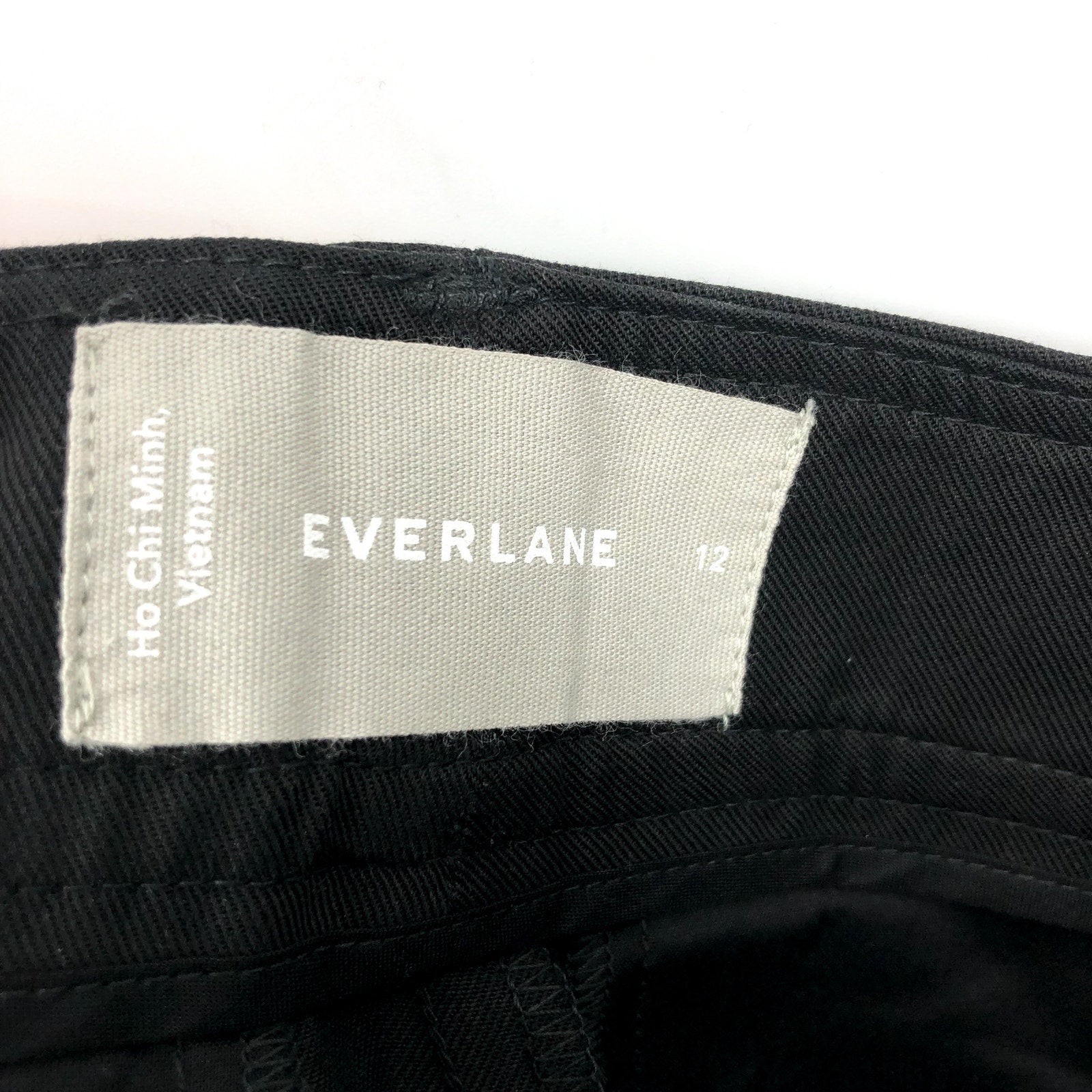 EVERLANE Women's Way High Draped Tapered Pants Size 12 Black Tencel NWT
