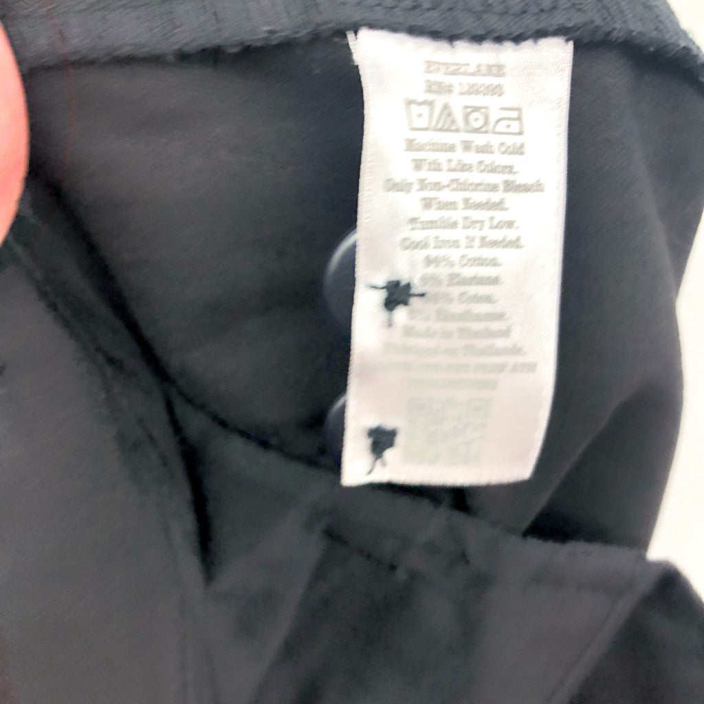 Everlane Uniform Men's Performance Chino Pants 29X28 Black Flat Front NWT