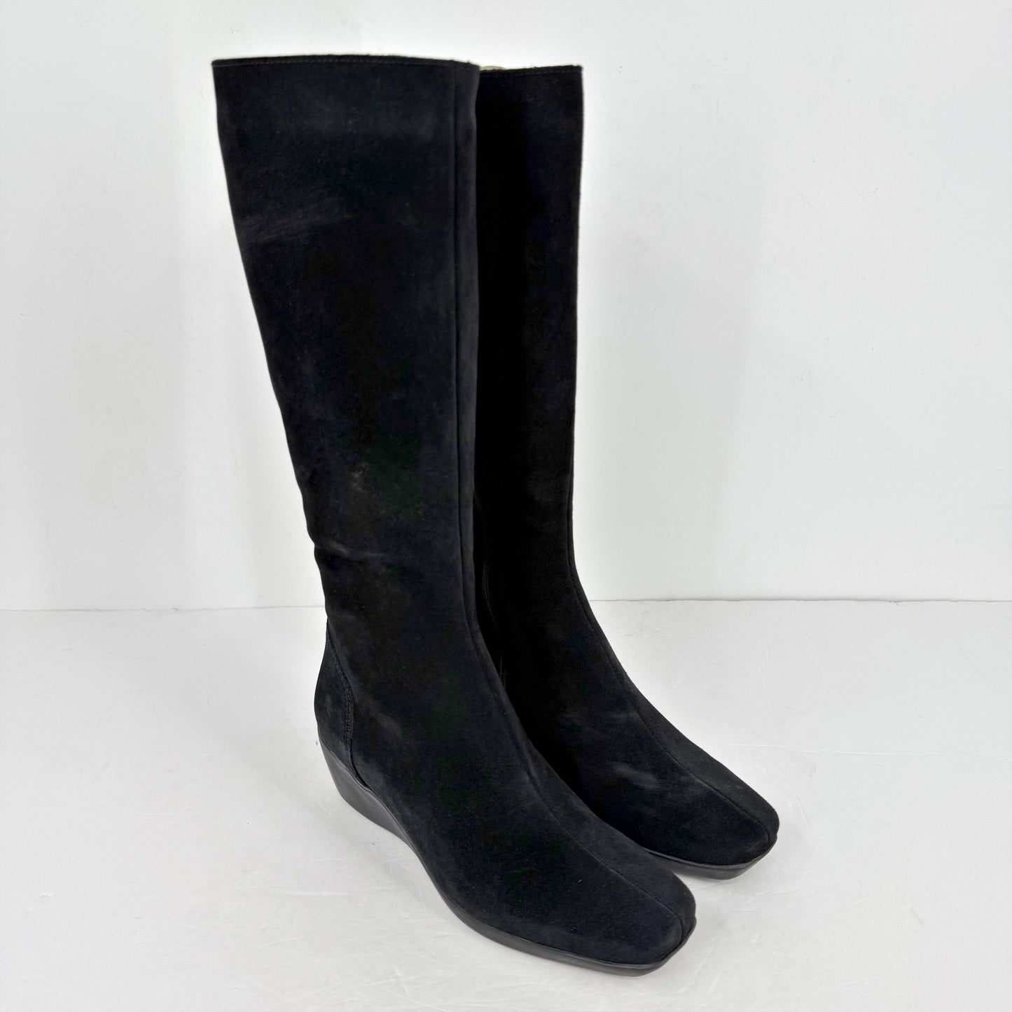 La Canadienne Womens Evah Boots US 6.5M EU 37 Black Suede Waterproof NIB