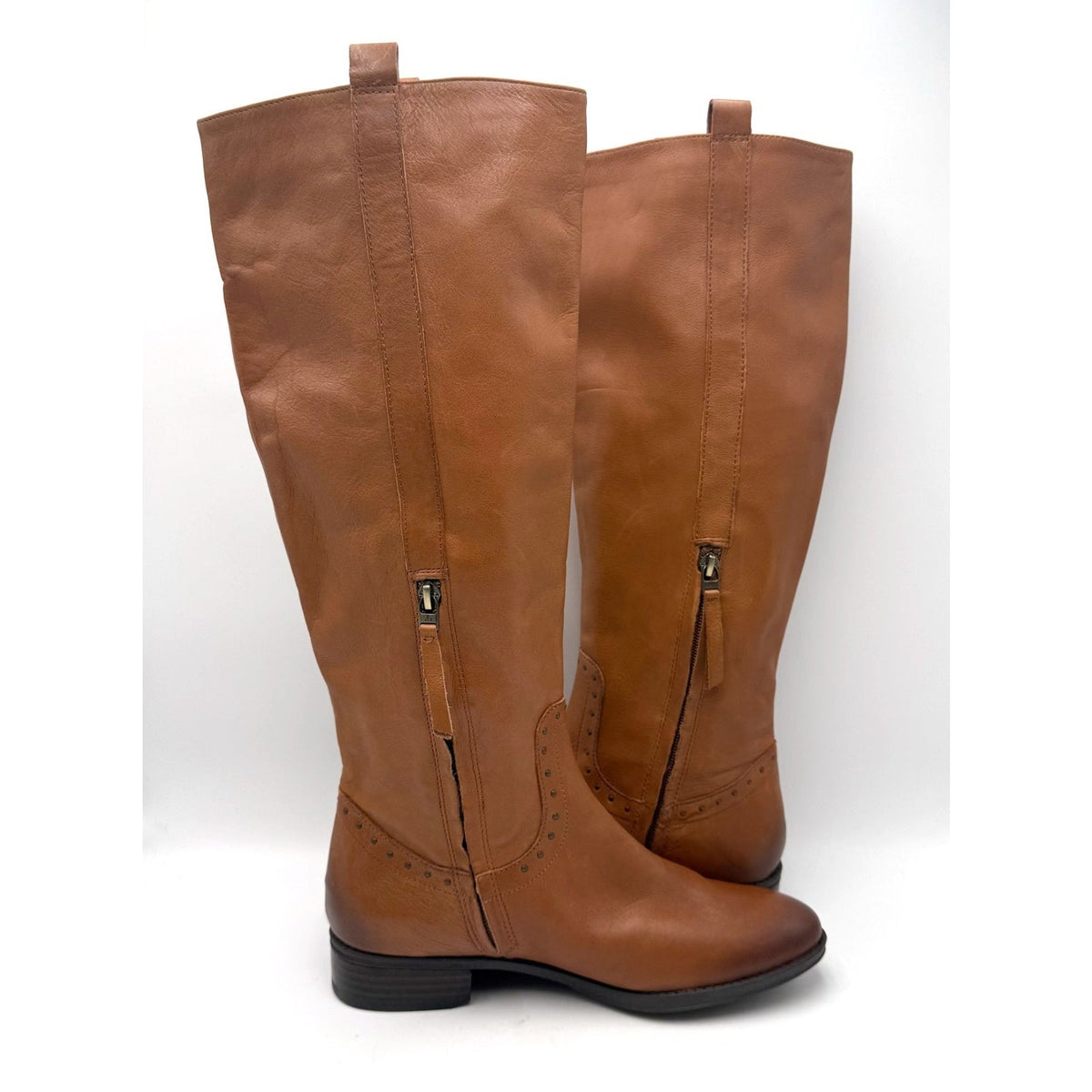 Sam Edelman Womens Prina Knee High Riding Boots Size 8 EU 38 Light Brown NWOB