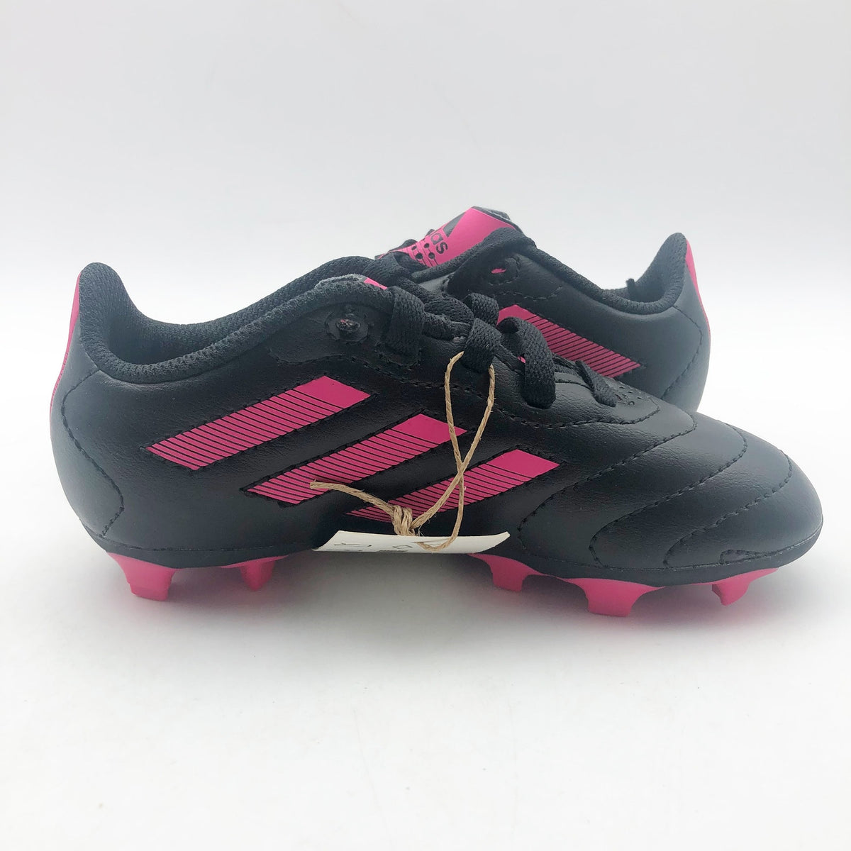 Adidas Little Kids Goletto VIII Firm Ground Soccer Cleats 11K Black Pink NWOB