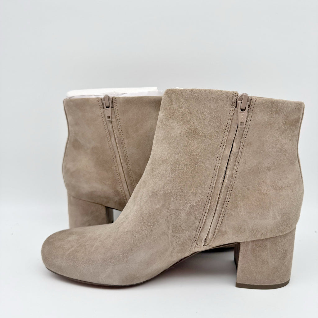 Vionic Womens Sibley Ankle Booties Size 9 M EU 40 Beige Suede Boots NIB