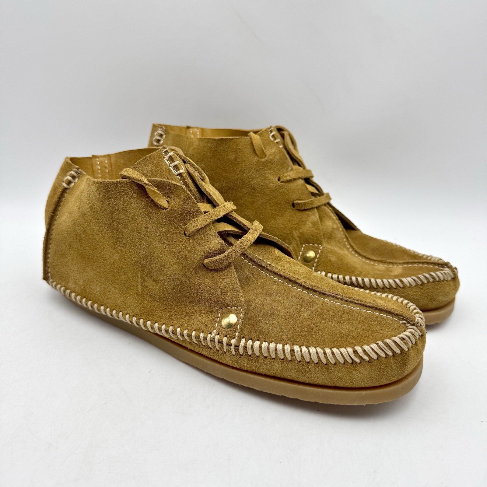 RE/DONE Womens Metal Oxford Shoes EU 37 US 7 Brown Suede NWOB