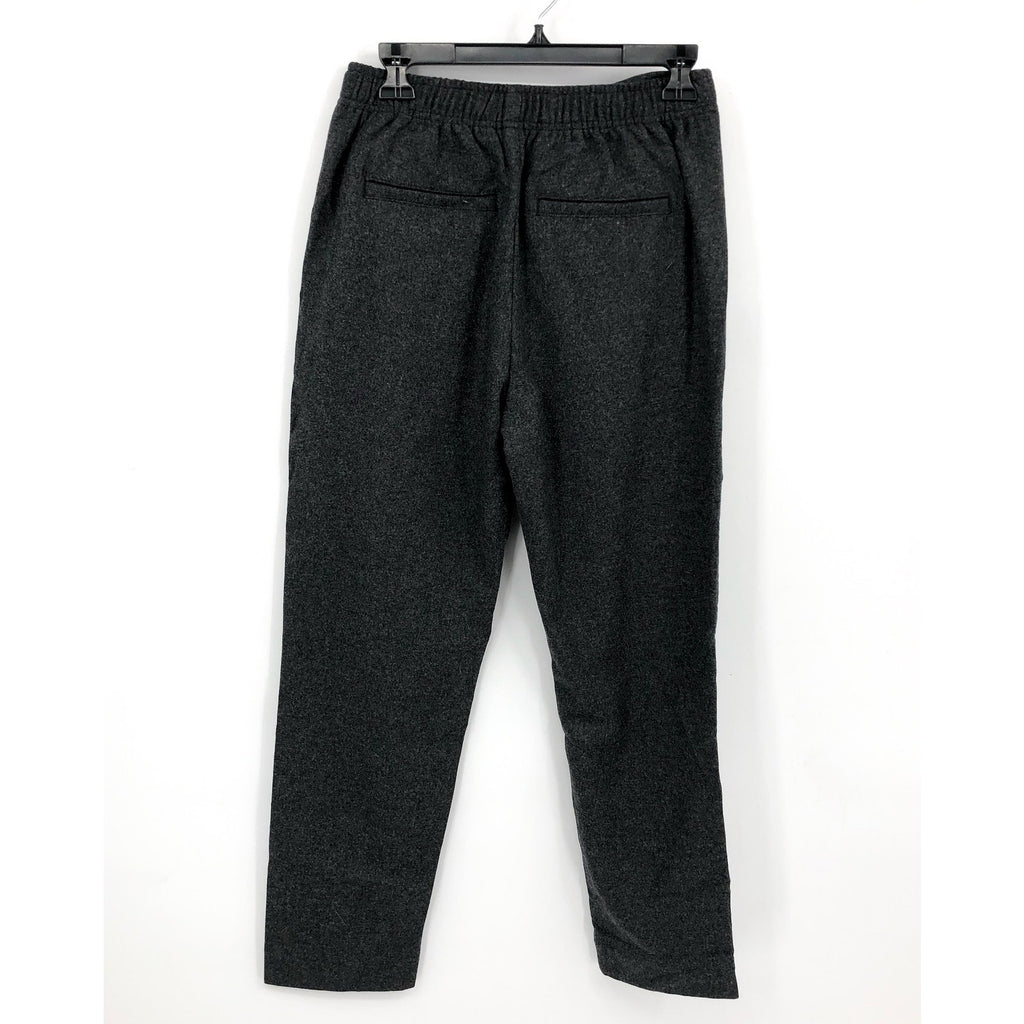 Everlane Womens The Wool Flannel Pull-On Pants Small Grey Heather Charcoal NWT