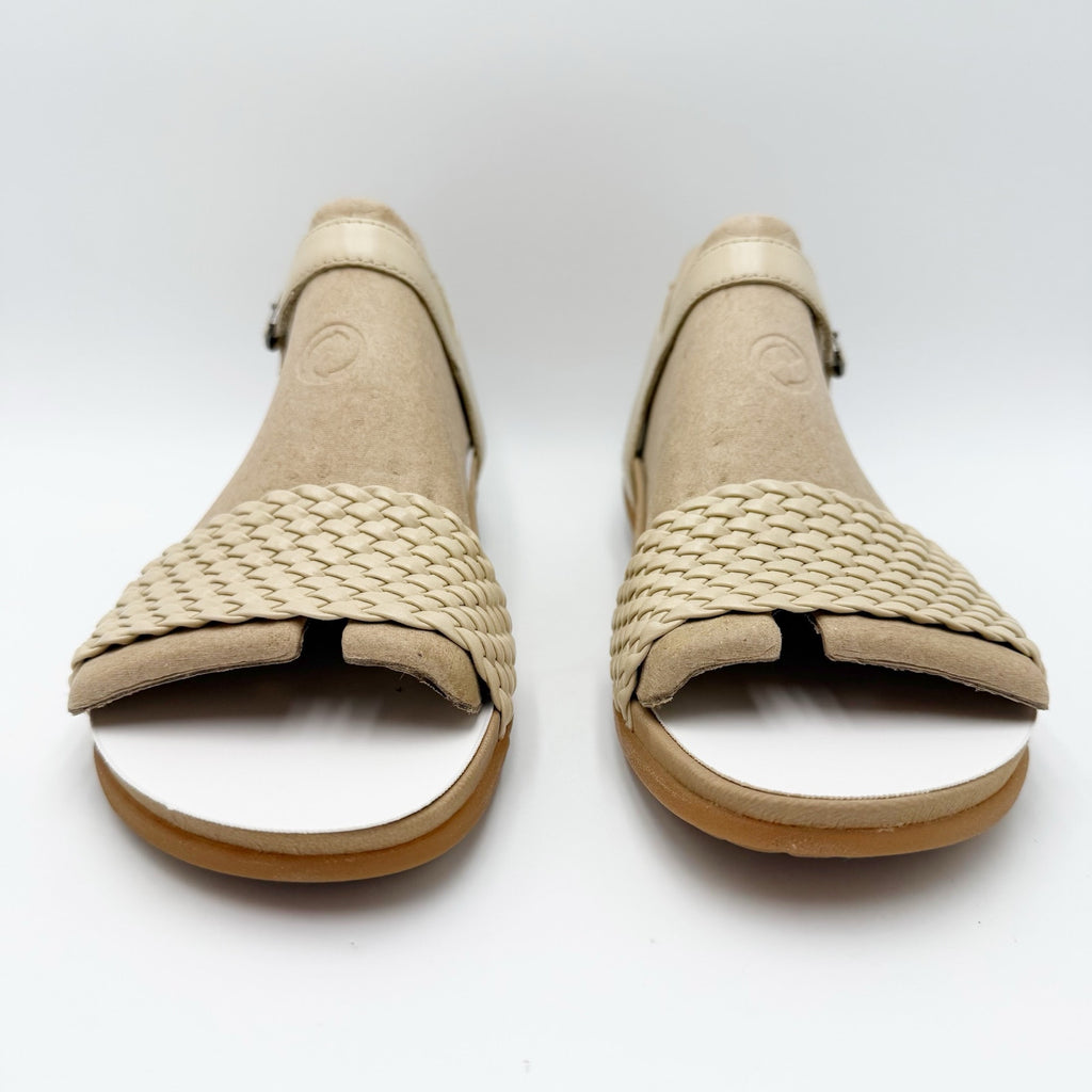 DANSKO Womens Jodie Sandals EU 40 US 9.5-10 Vanilla Tan Woven Leather NIB
