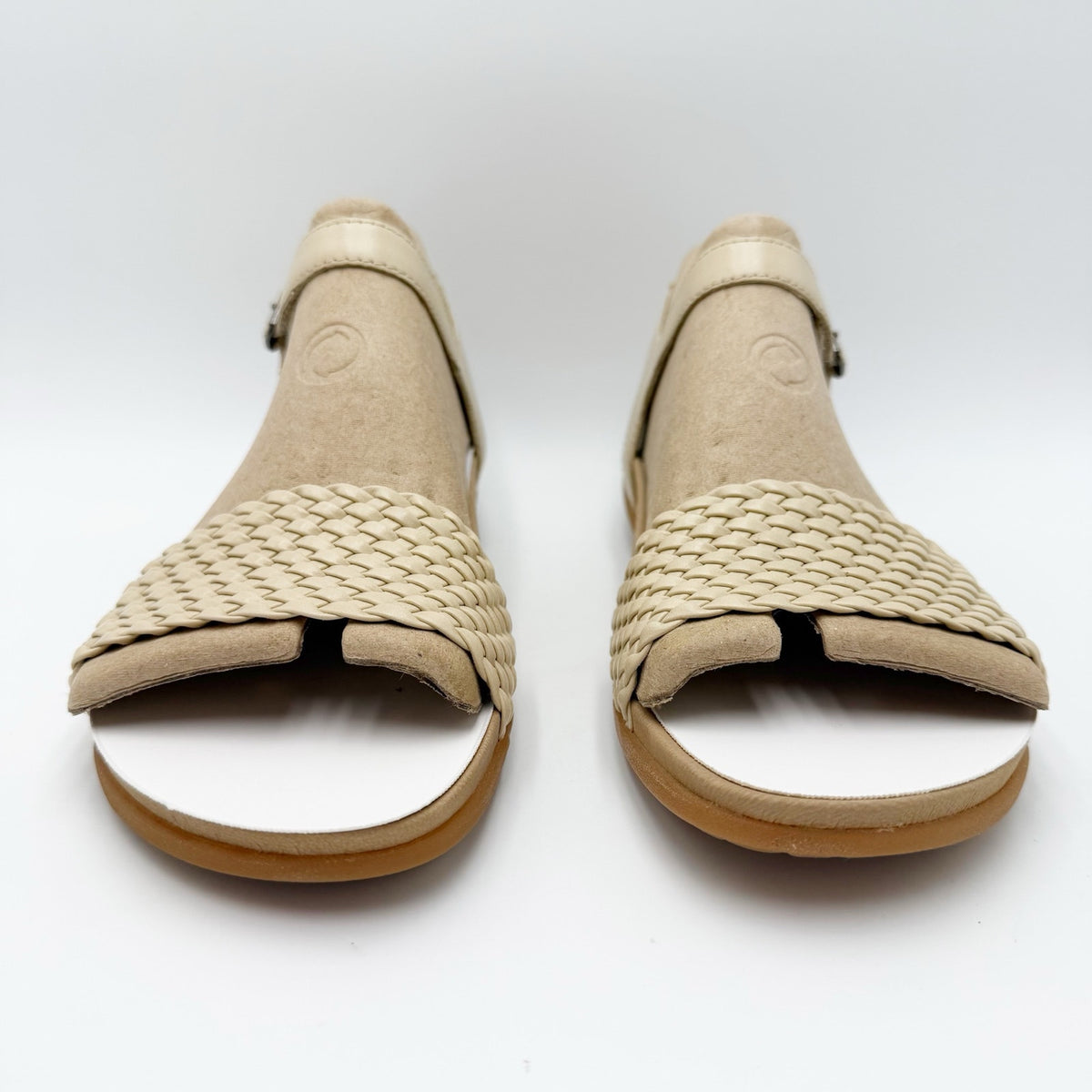 DANSKO Womens Jodie Sandals EU 40 US 9.5-10 Vanilla Tan Woven Leather NIB