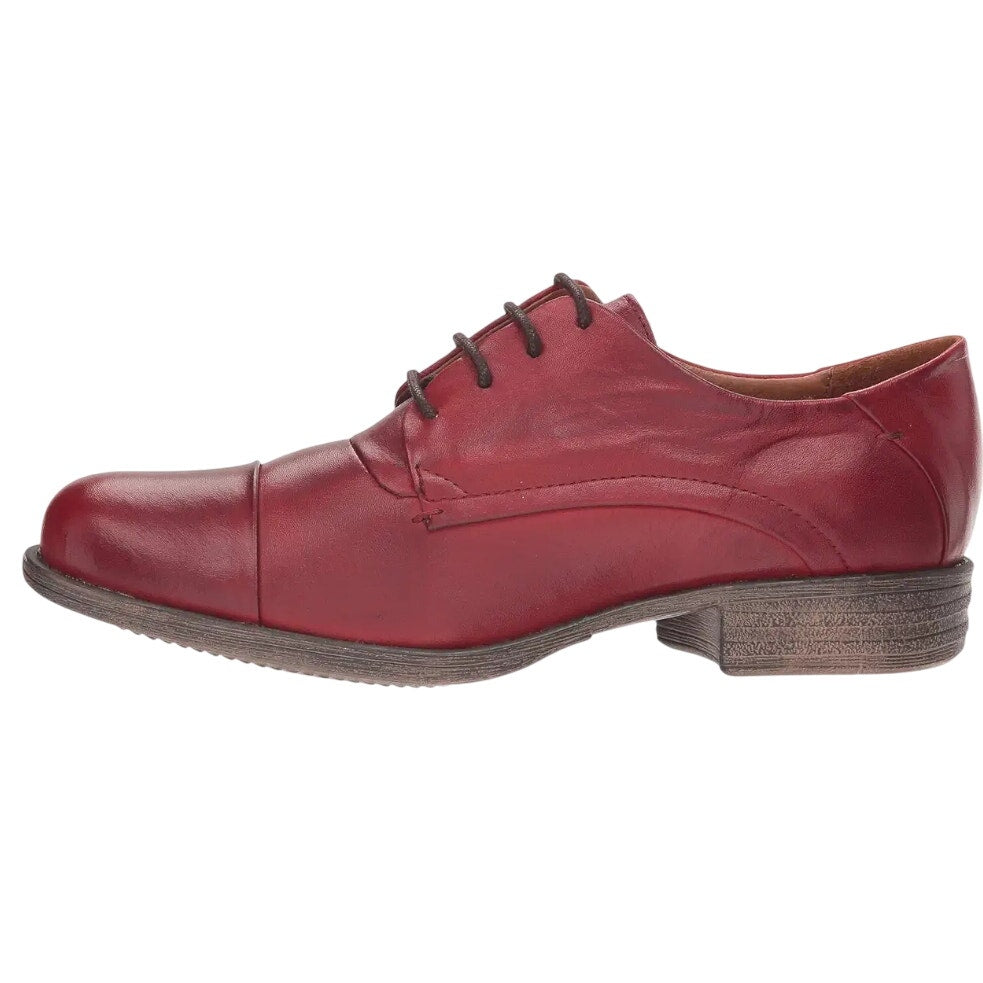 Miz Mooz Womens Letty Oxford Shoes US 8 M EU 38 Red Leather NIB