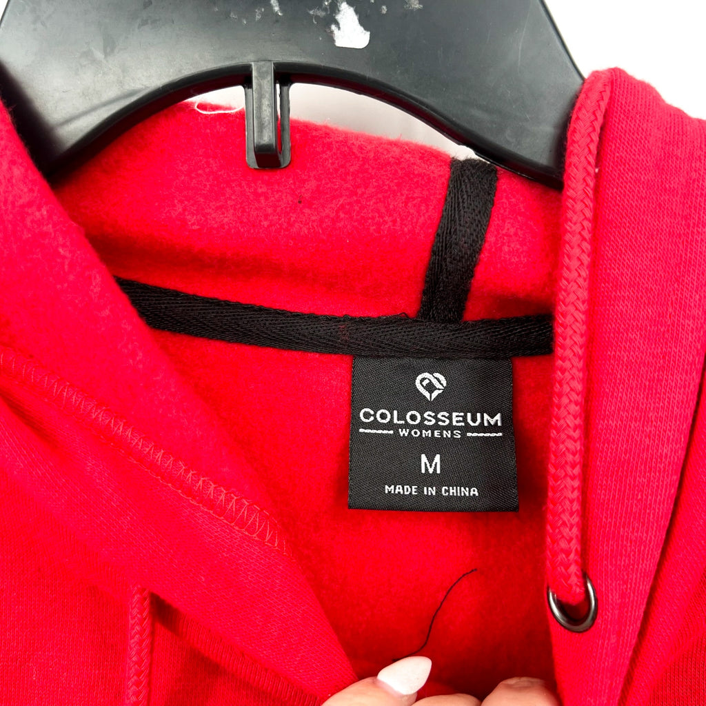 COLOSSEUM Womens NC State Wolfpack Hoodie Medium Red Black Long Sleeve NWT
