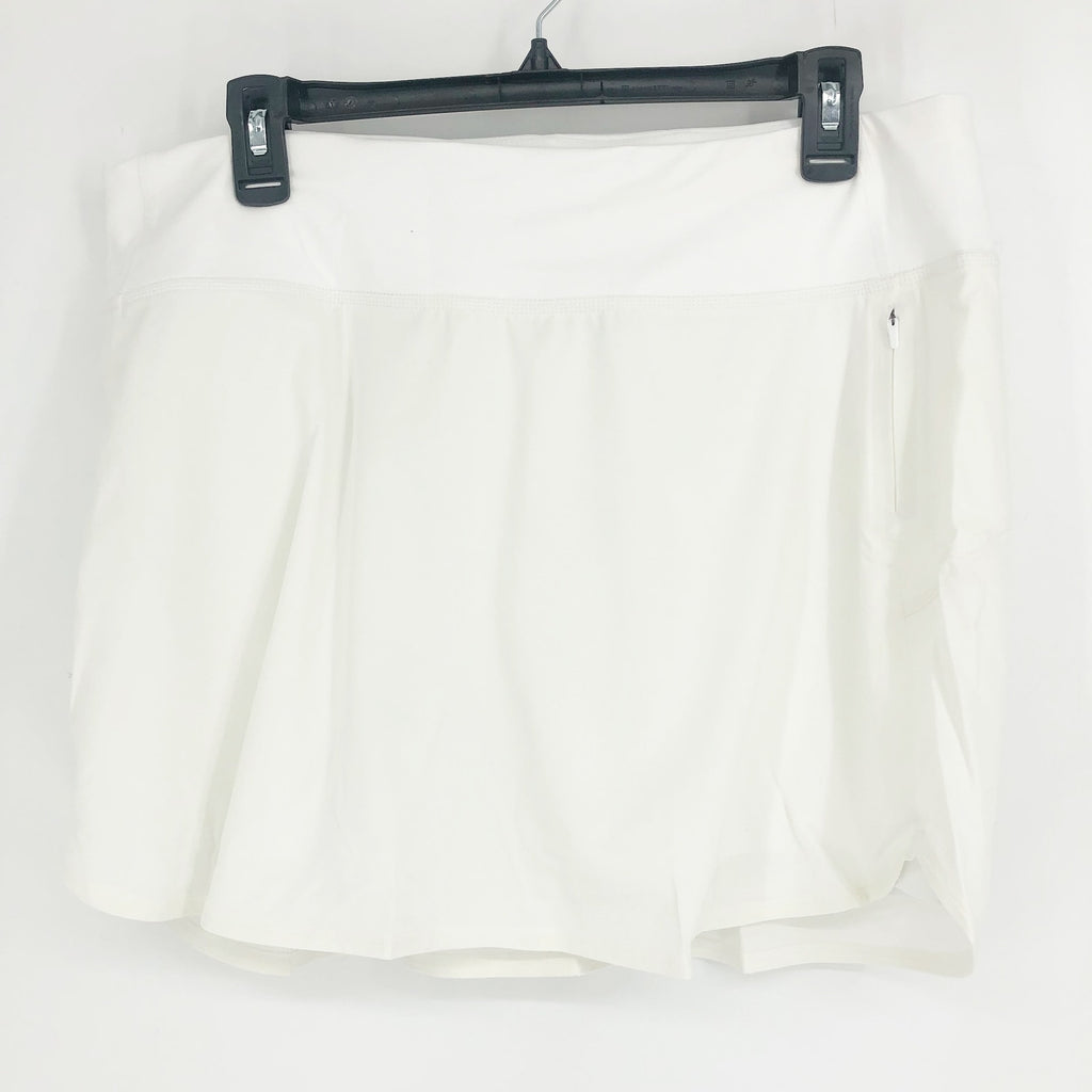 OUTDOOR VOICES Women's Hudson 4" Skort Size XXL White Lightweight NWT