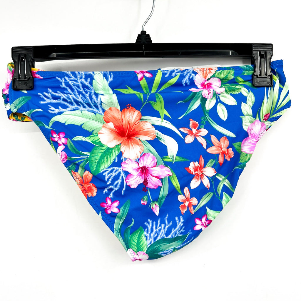 TOMMY BAHAMA Isola Vita Reversible Hipster Bikini Bottom XL Blue Yellow NWT