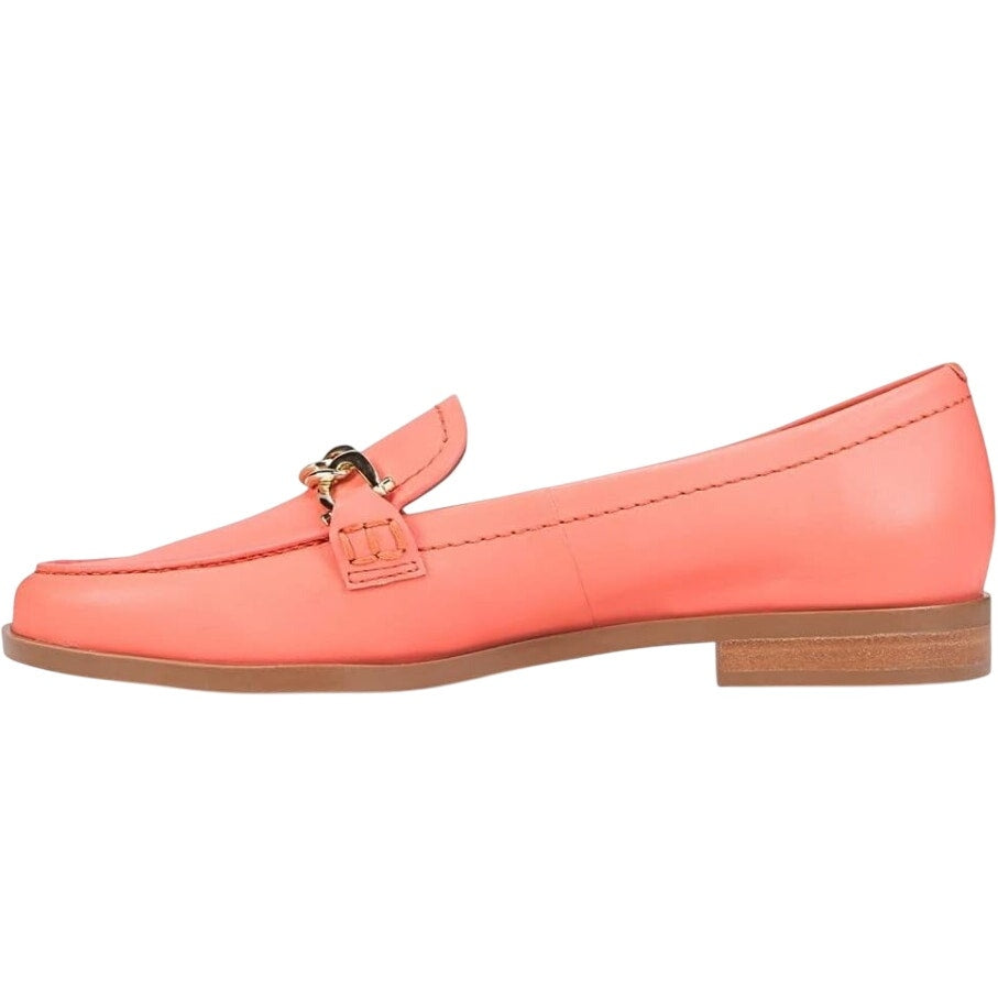 Naturalizer Womens Sawyer Slip-on Loafers Size 6.5 Wide Coral Pink Leather NIB