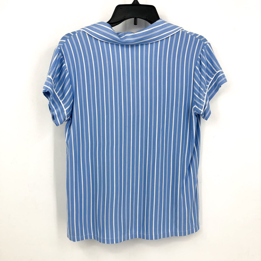 EBERJEY Womens Gisele Shorties PJ Set Small Blue Nordic Stripe Tencel Modal NWOT