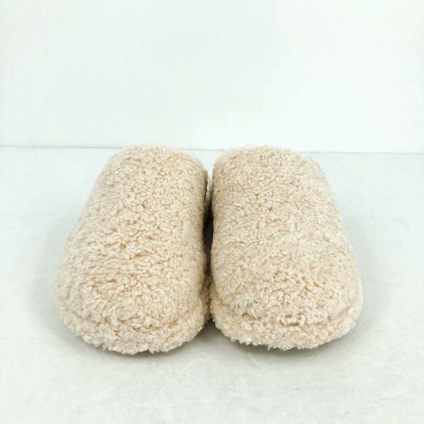 FitFlop Womens Iqushion D-Luxe Padded Teddy Mules US 9 EU 41 Cream Beige NIB