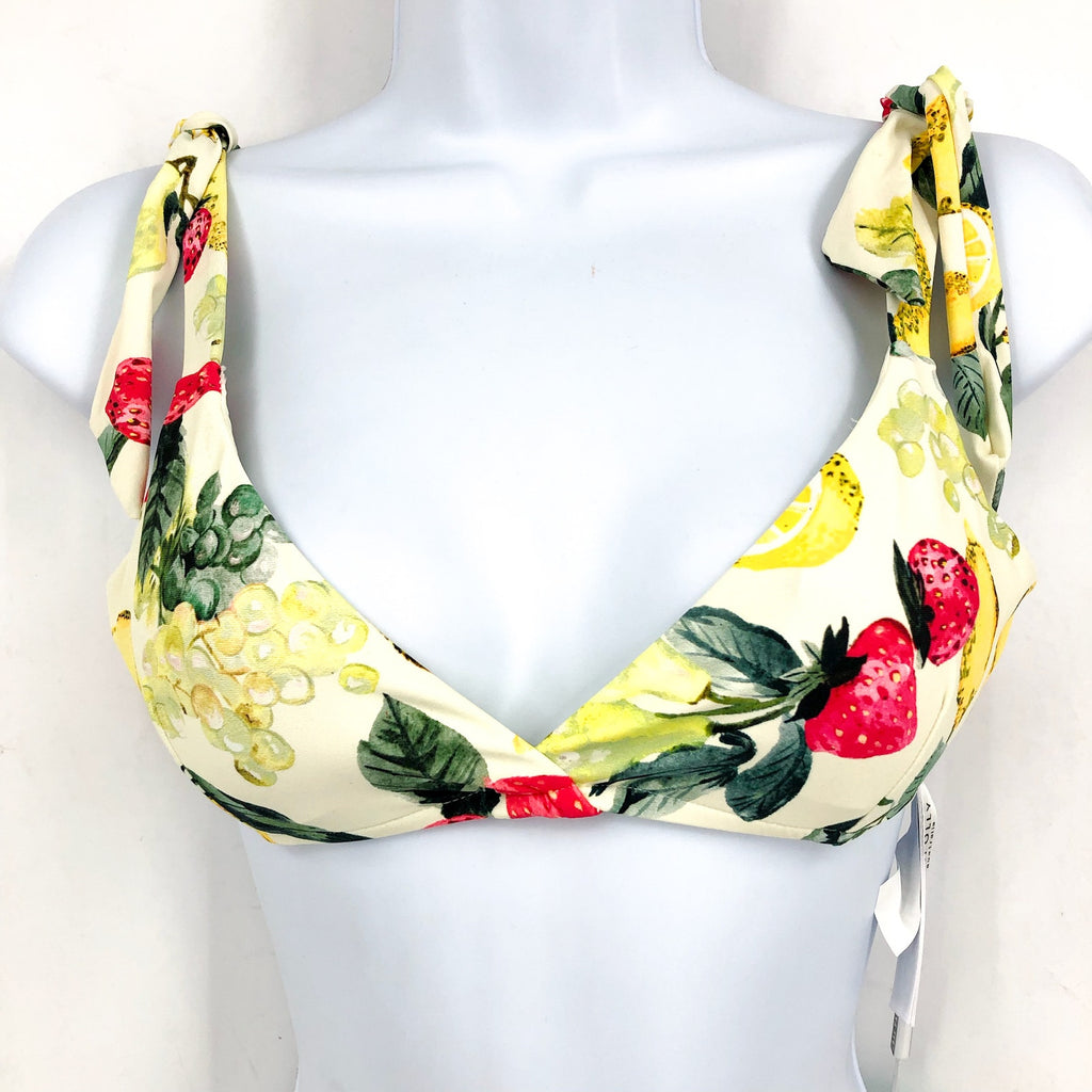 SEAFOLLY Wrap Front Bralette & Bikini Bottom Set 4(Top) 2(Bottom) Lemoncello NWT