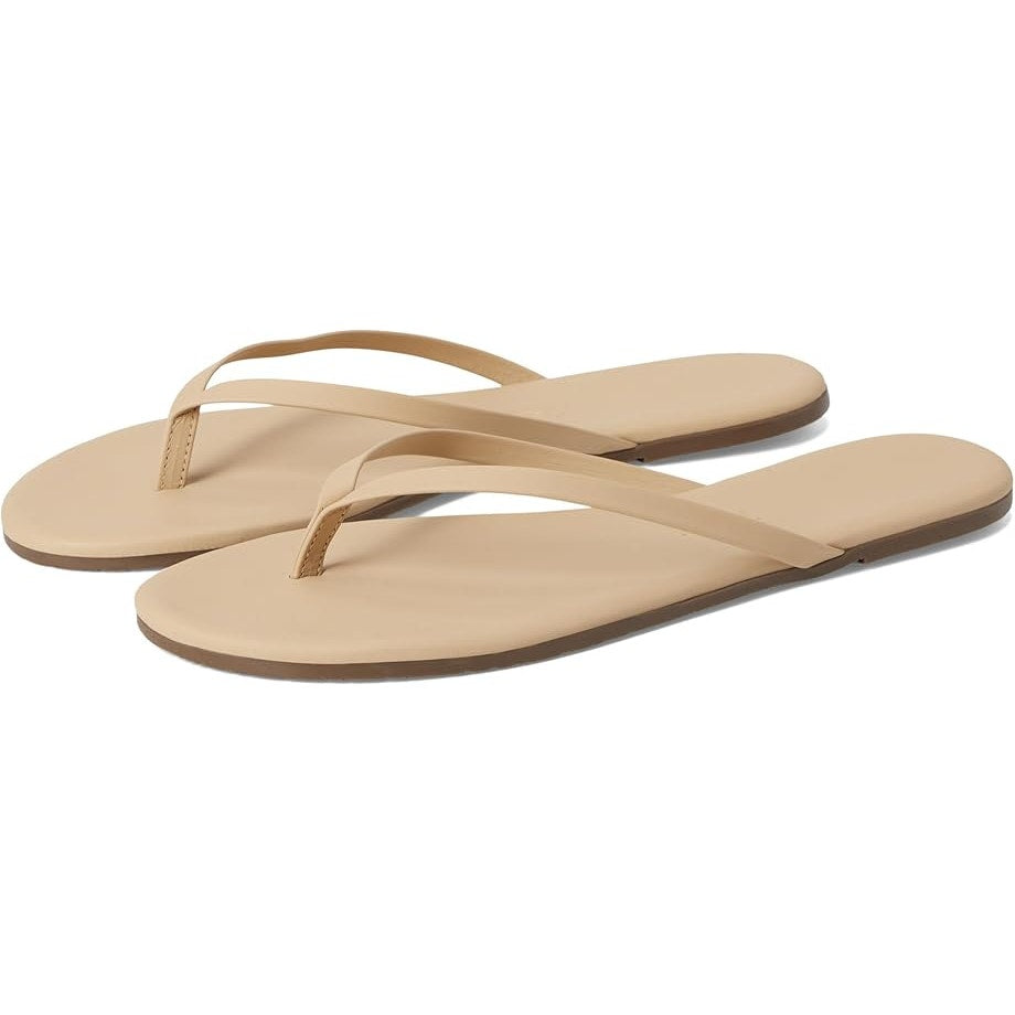 TKEES Womens Foundation Matte Sandals US 7 M Nude Cowhide Leather NWOB