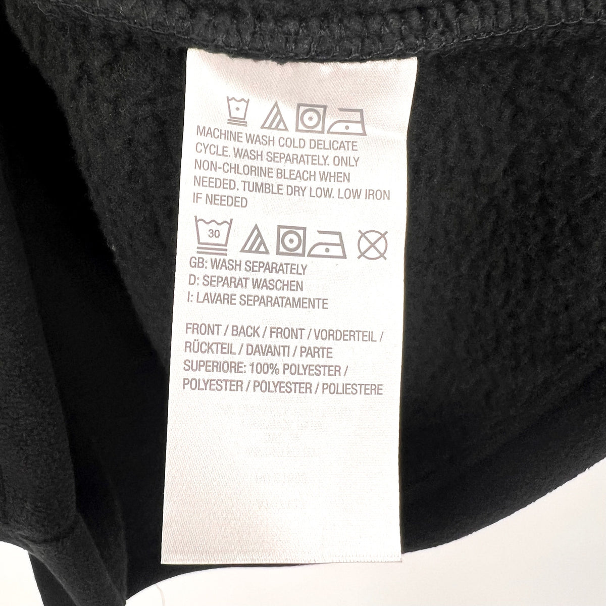 DENIM & CO. Women's Fleece Bonded Sherpa Jacket 2X Black NWOT